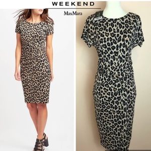MAXMARA Weekend Max Mara leopard print dress, size medium